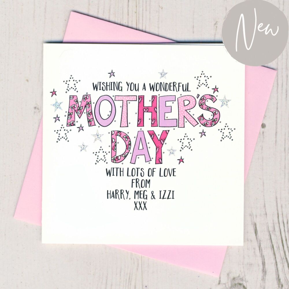 <!-- 053 --> Personalised Mother's Day Card