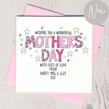  Personalised Mother's Day Card