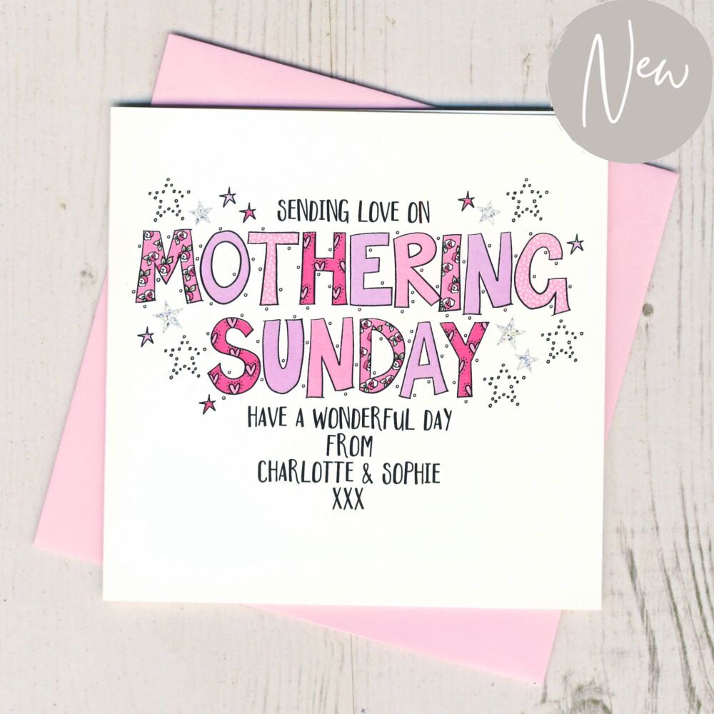 <!-- 053 --> Personalised Mothering Sunday Card