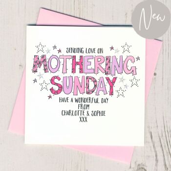  Personalised Mothering Sunday Card