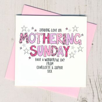  Personalised Mothering Sunday Card