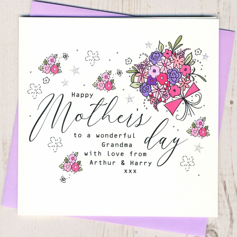 <!-- 054 -->Personalised Grandma Mother's Day Card