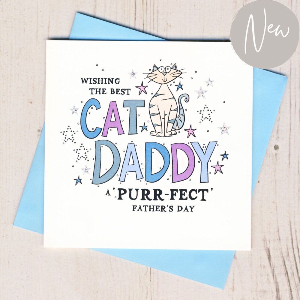 <!-- 008 -->Cat Daddy Father's Day Card