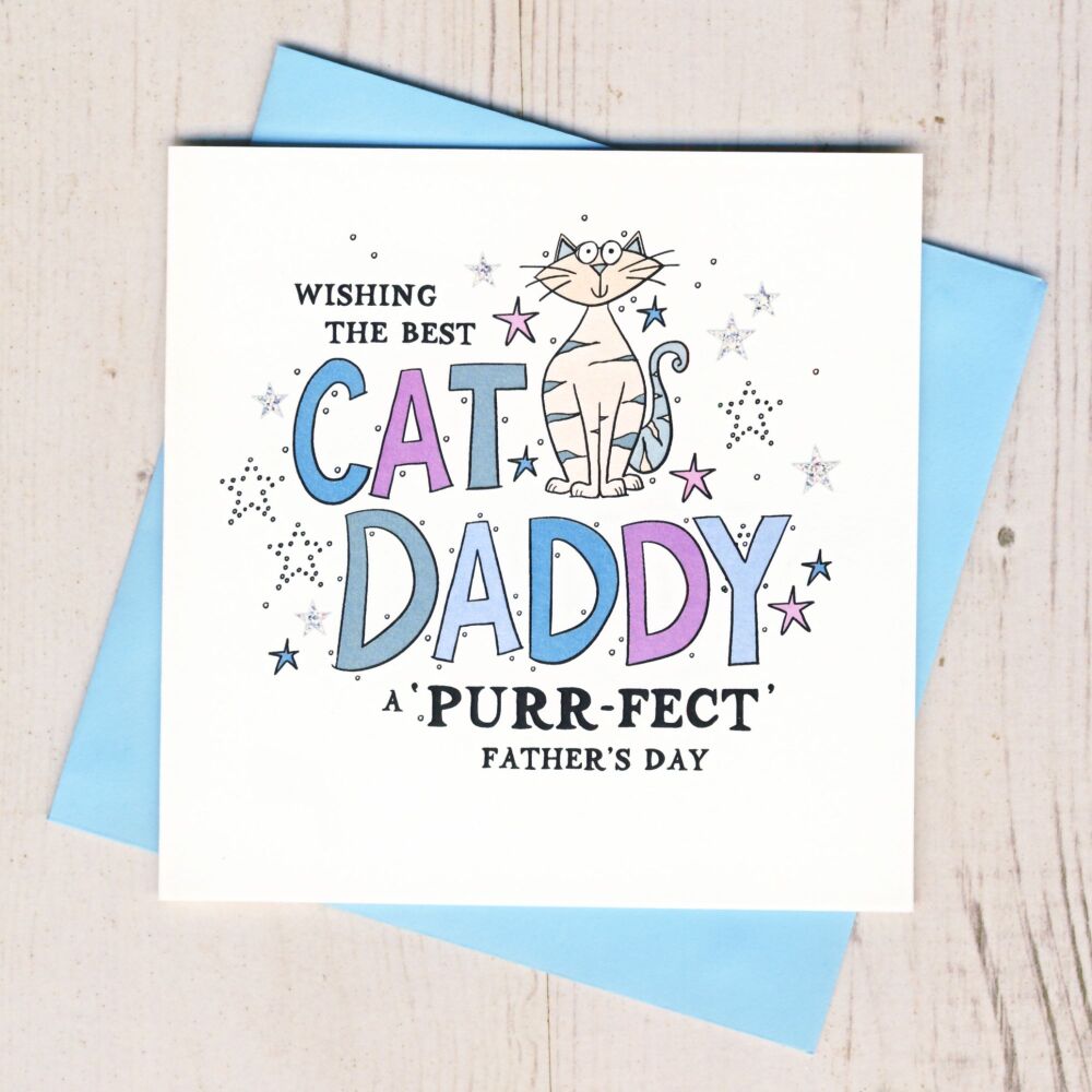 <!-- 008 -->Cat Daddy Father's Day Card