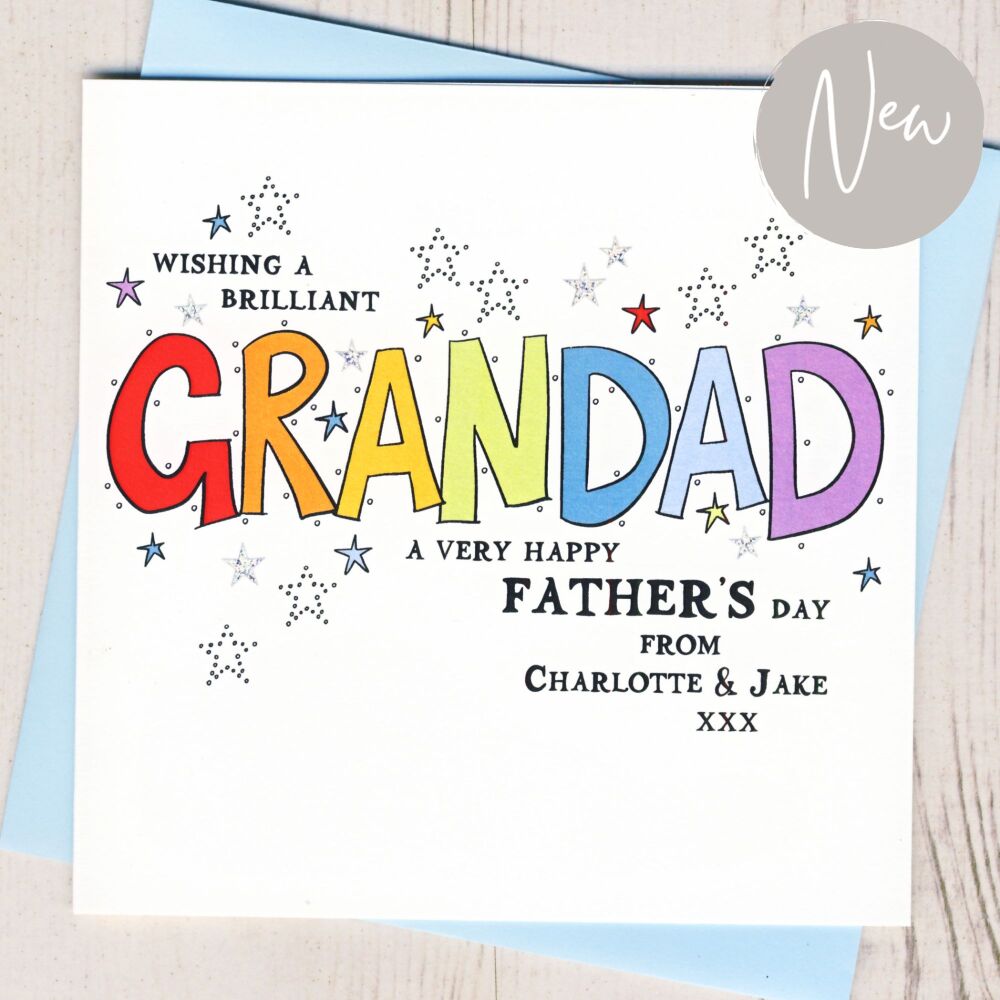 <!-- 006 -->Personalised Grandad Father's Day Card