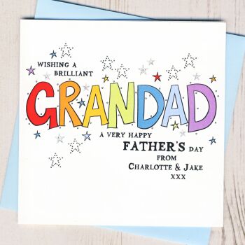 Personalised Grandad Father's Day Card