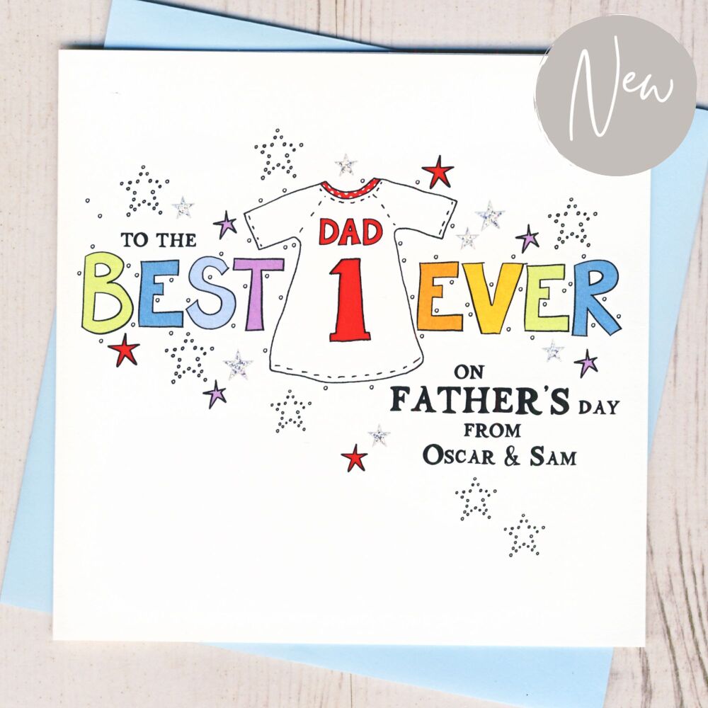 <!-- 003 -->Personalised Number One Father's Day Card
