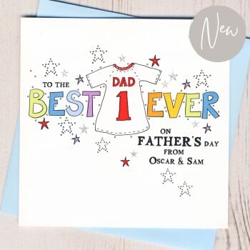 Personalised Number One Father's Day Card
