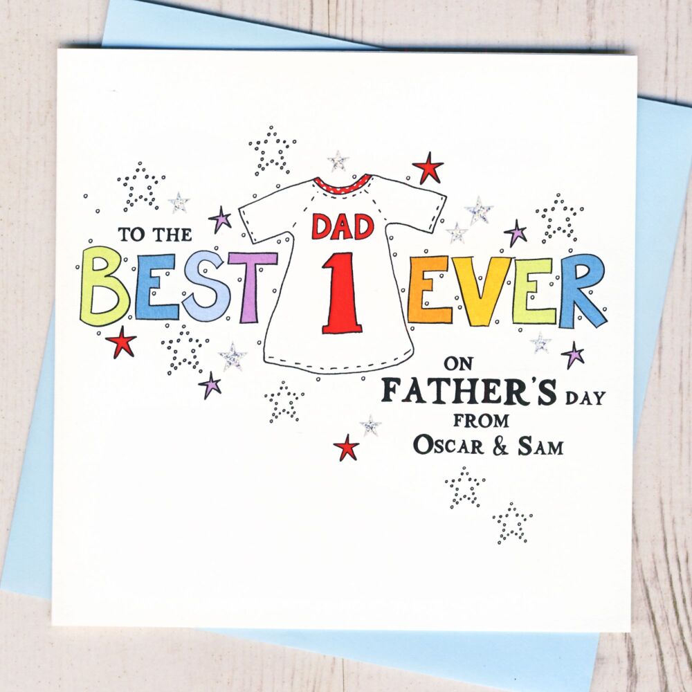 <!-- 003 -->Personalised Number One Father's Day Card