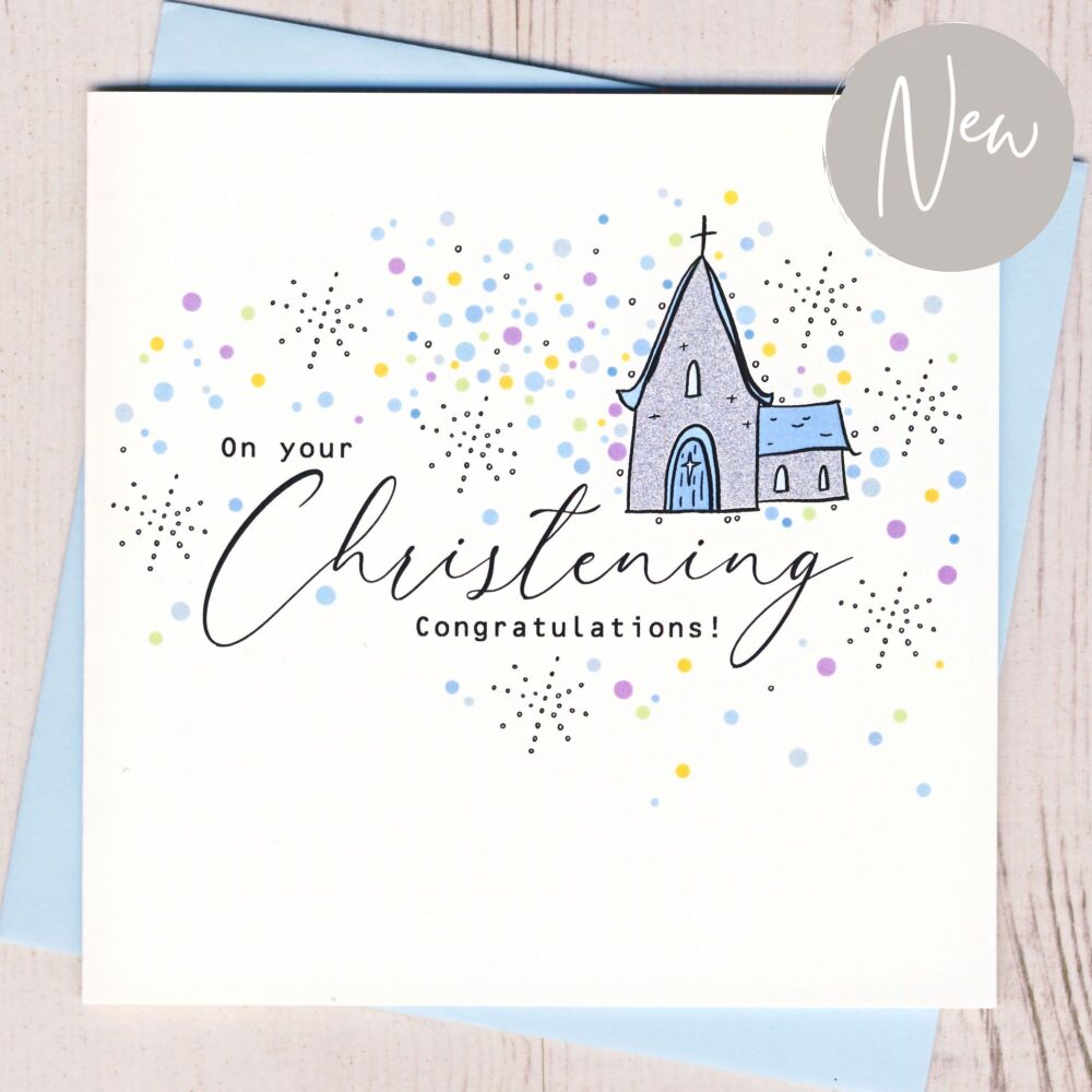 <!-- 018 -->Boy's Christening Card