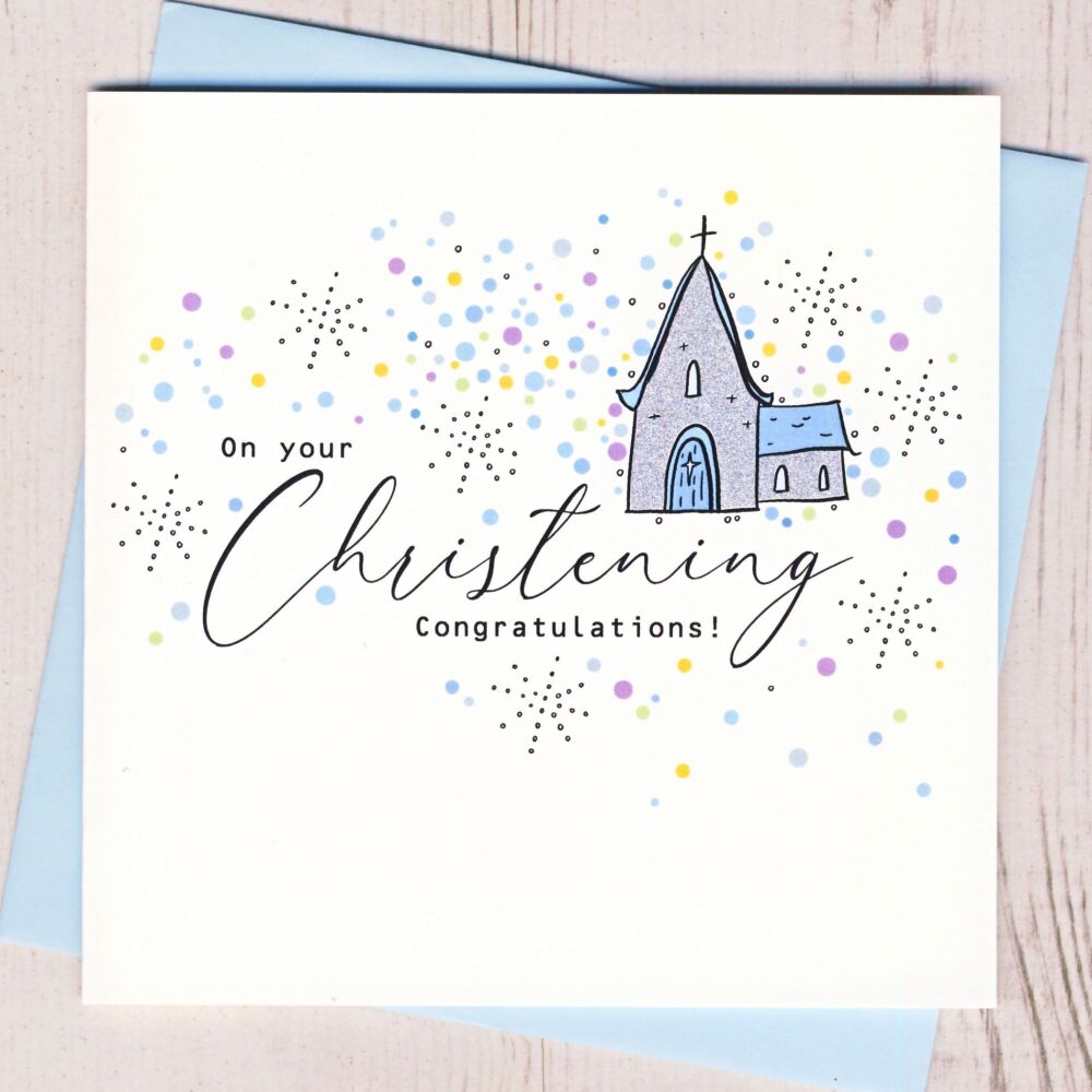 <!-- 018 -->Boy's Christening Card