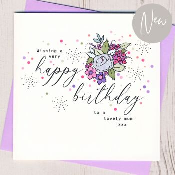   Floral Mum Birthday Card