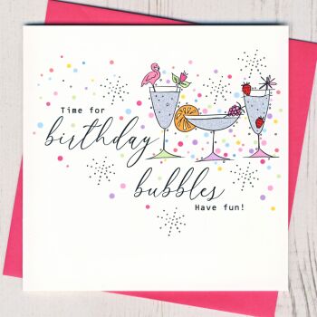  Birthday Bubbles Card