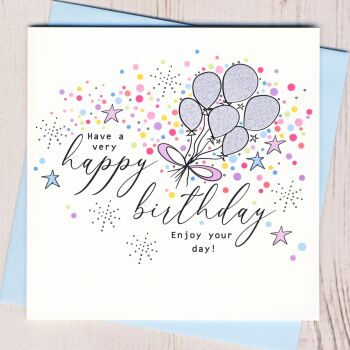  Birthday Balloons Card