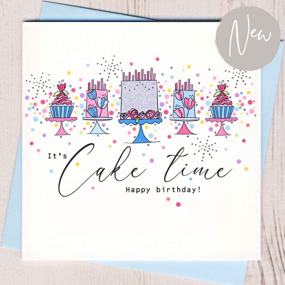<!-- 030 --> Cake Time Birthday Card