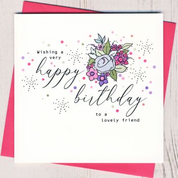  Lovely Friend Birthday Card