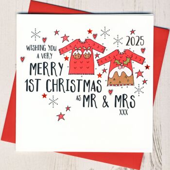 First Christmas As Mr & Mrs Card