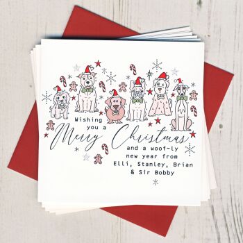 Personalised Christmas Dogs Cards