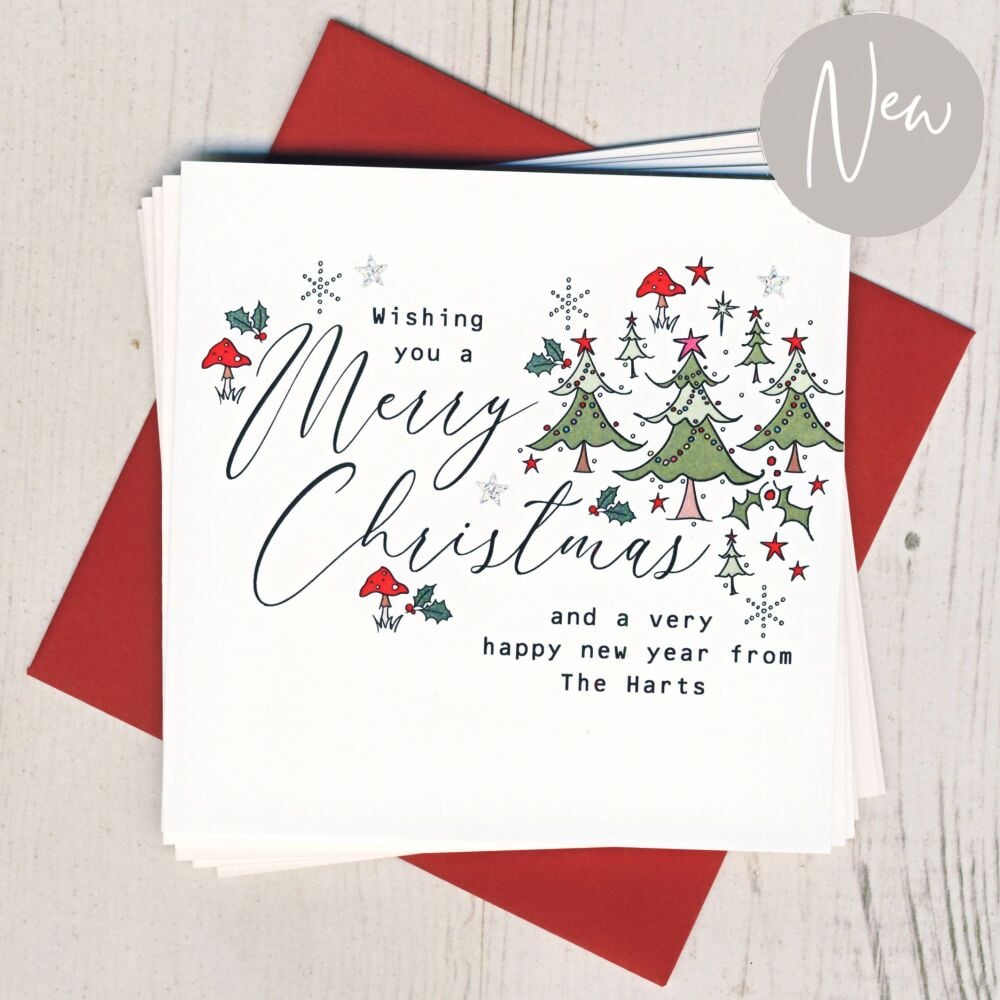 <!-- 031-->Personalised Christmas Tree Cards