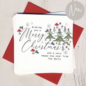 Personalised Christmas Tree Cards