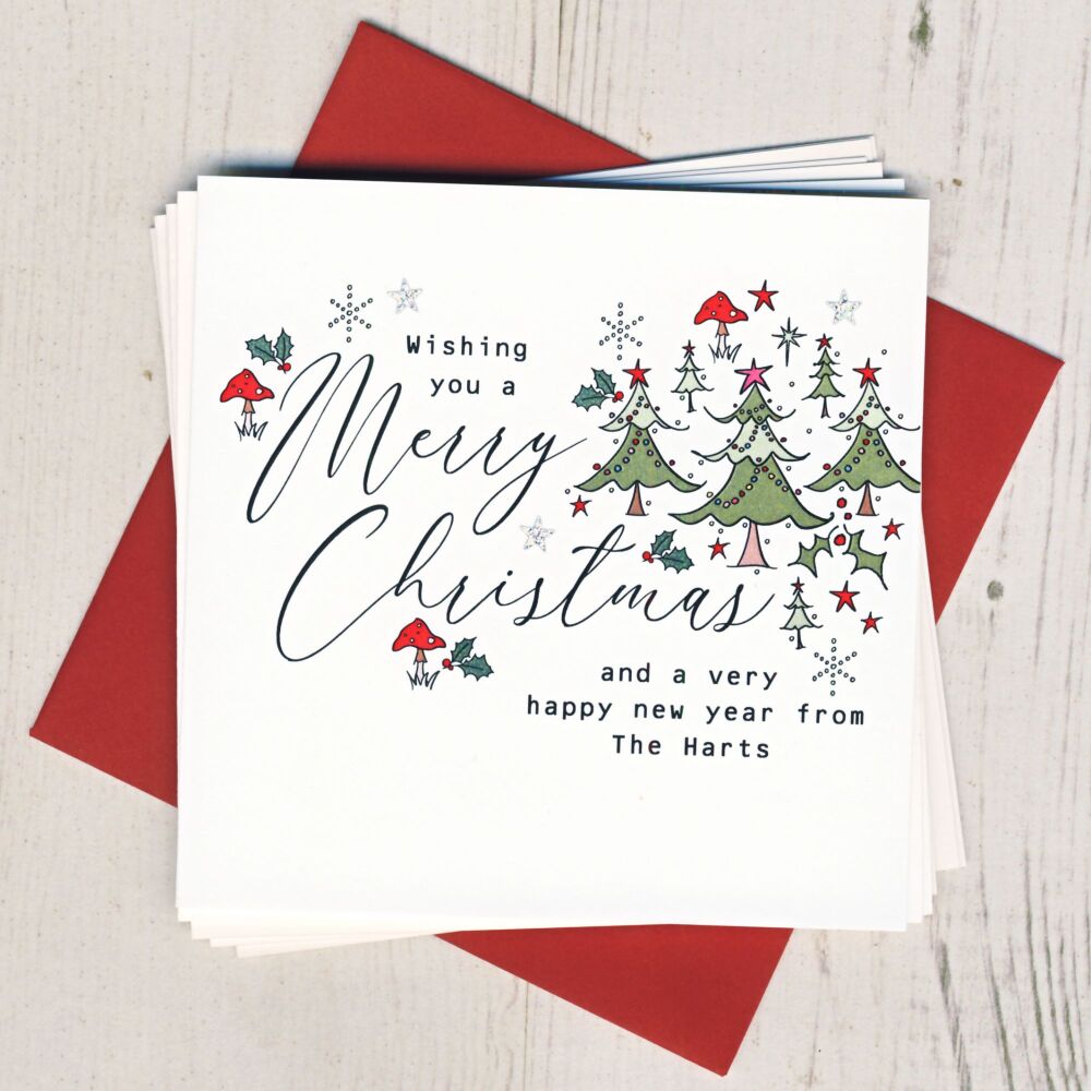 <!-- 031-->Personalised Christmas Tree Cards