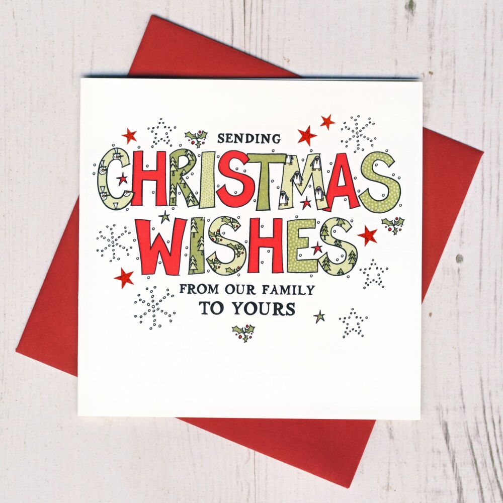 <!-- 003-->From Our Family To Yours Christmas Card
