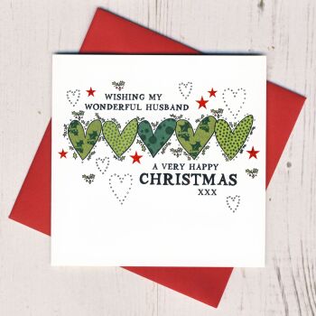 Wonderful Husband Christmas Card