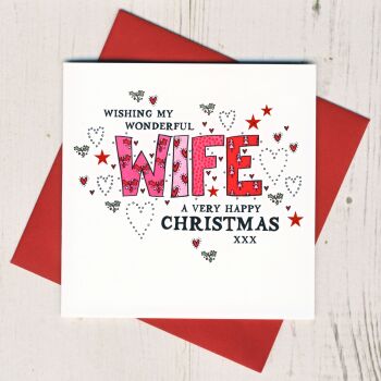 Wonderful Wife Christmas Card