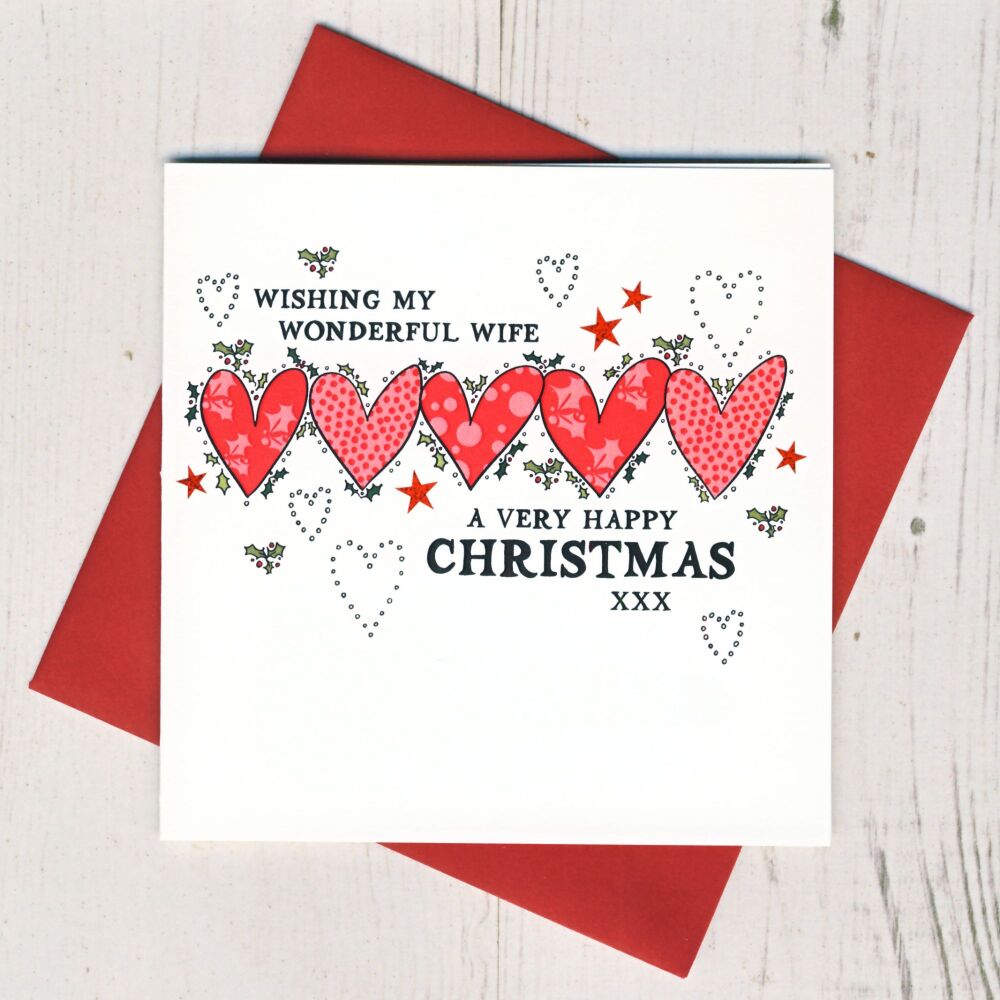 <!-- 003-->Wonderful Wife Christmas Card