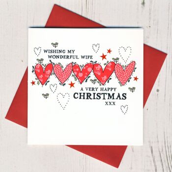 Wonderful Wife Christmas Card