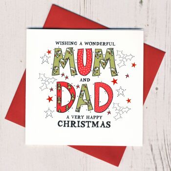Wonderful Mum & Dad Christmas Card