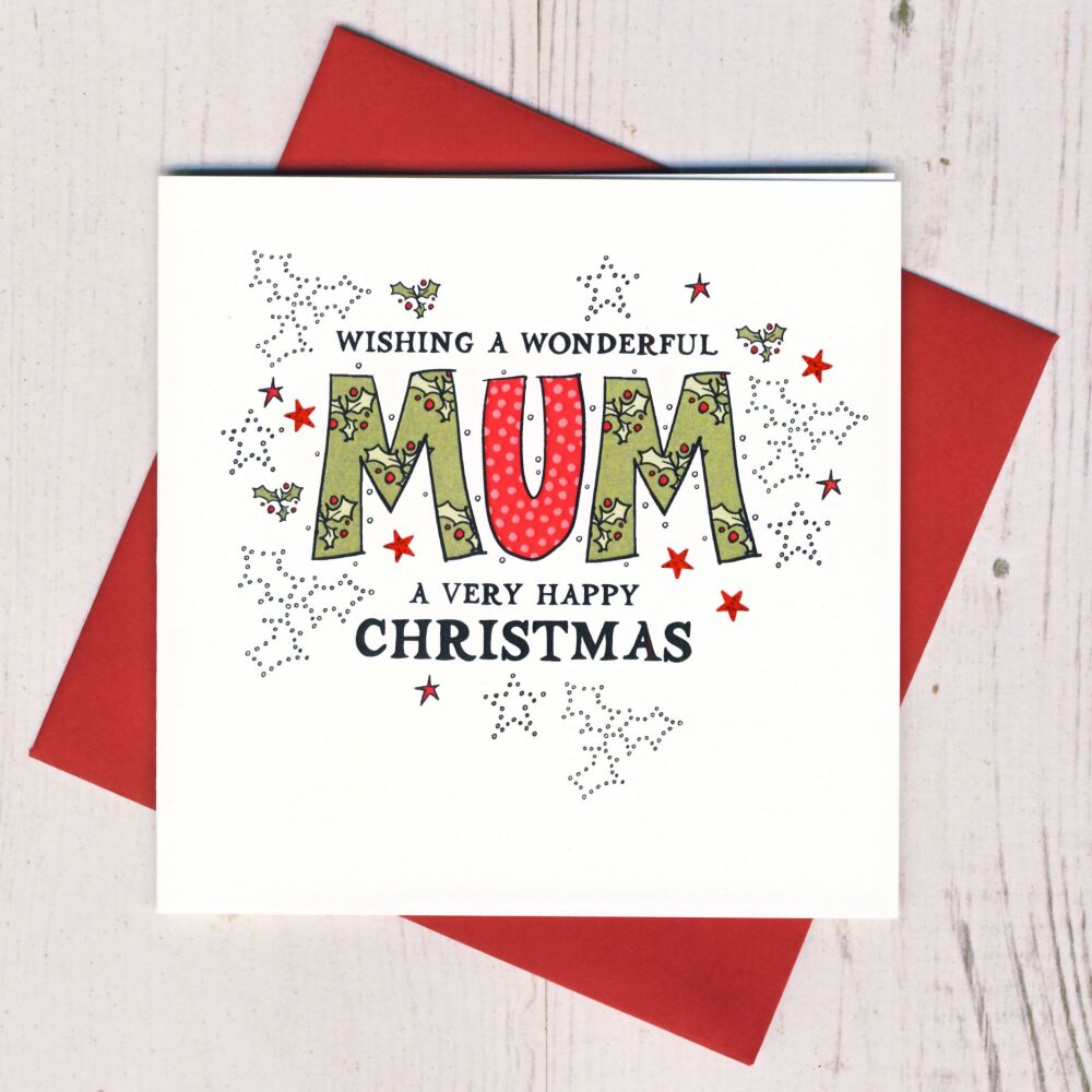 <!-- 001-->Wonderful Mum Christmas Card