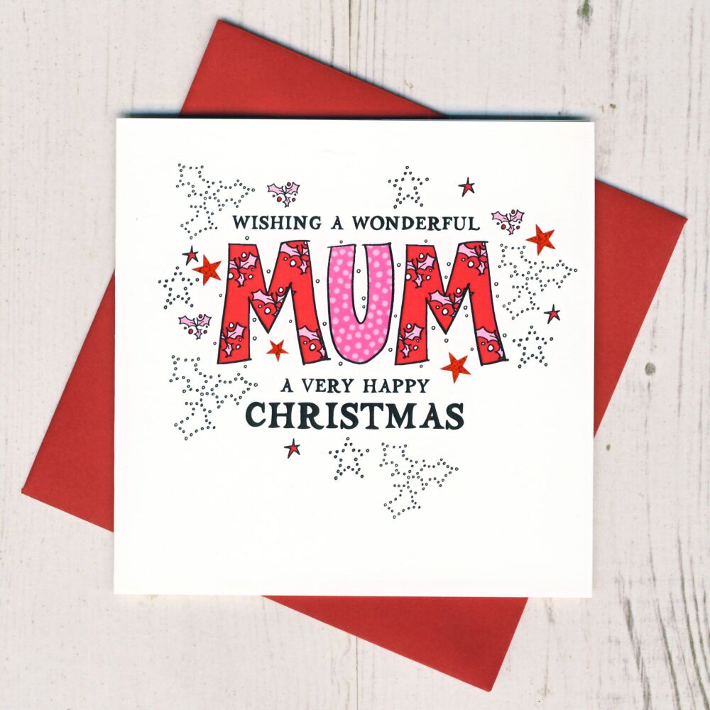 <!-- 001-->Wonderful Mum Christmas Card