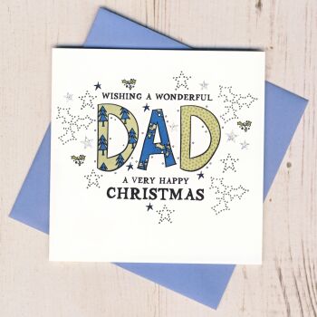 Wonderful Dad Christmas Card