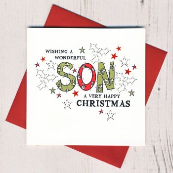 Wonderful Son Christmas Card