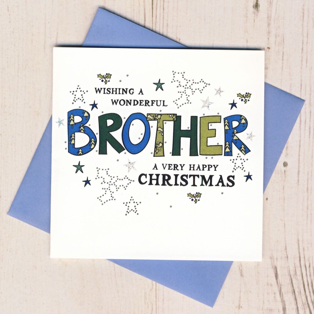 Wonderful Brother Christmas Card