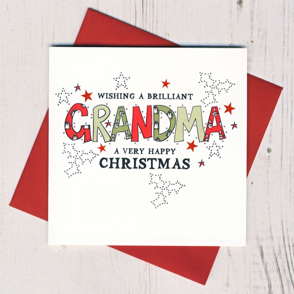 <!-- 005-->Wonderful Grandma Christmas Card
