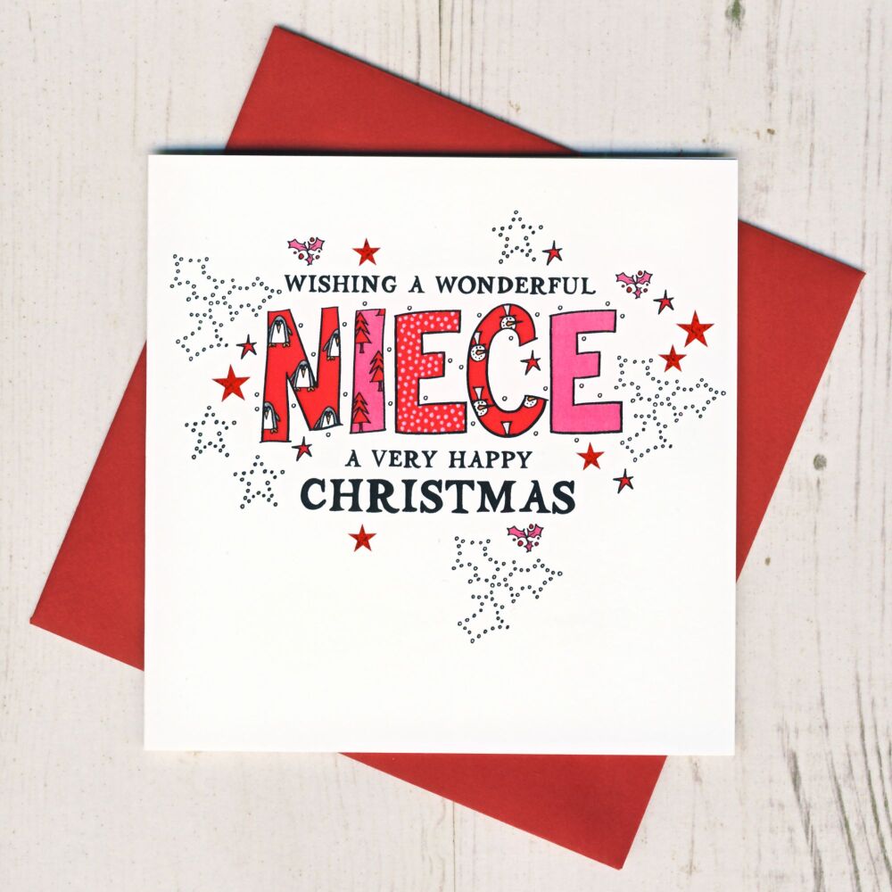 Wonderful Niece Christmas Card