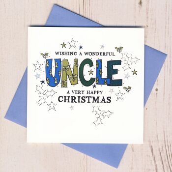 Wonderful Uncle Christmas Card