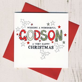 Wonderful Godson Christmas Card