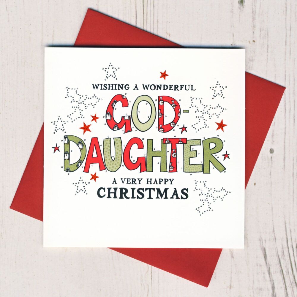 <!-- 006-->Wonderful Goddaughter Christmas Card