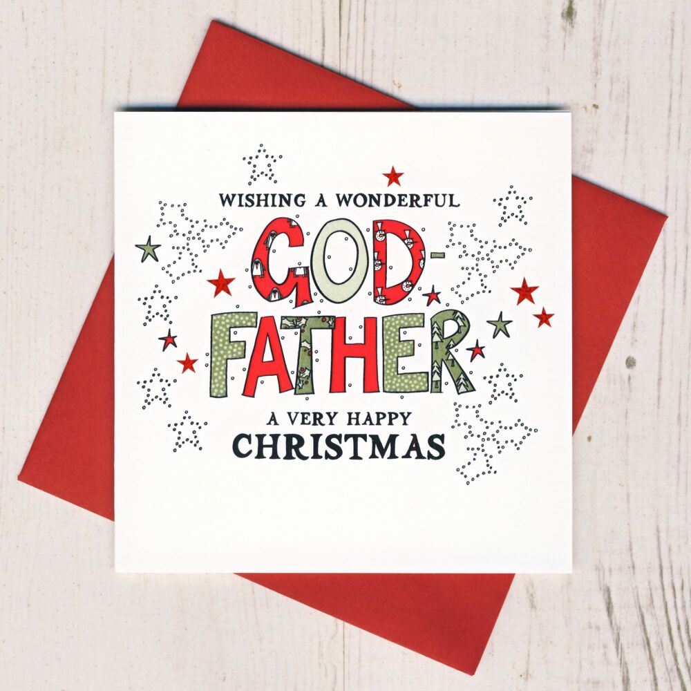 <!-- 026-->Wonderful Godfather Christmas Card