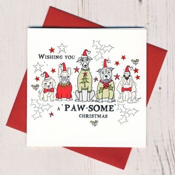 Pawsome Christmas Card