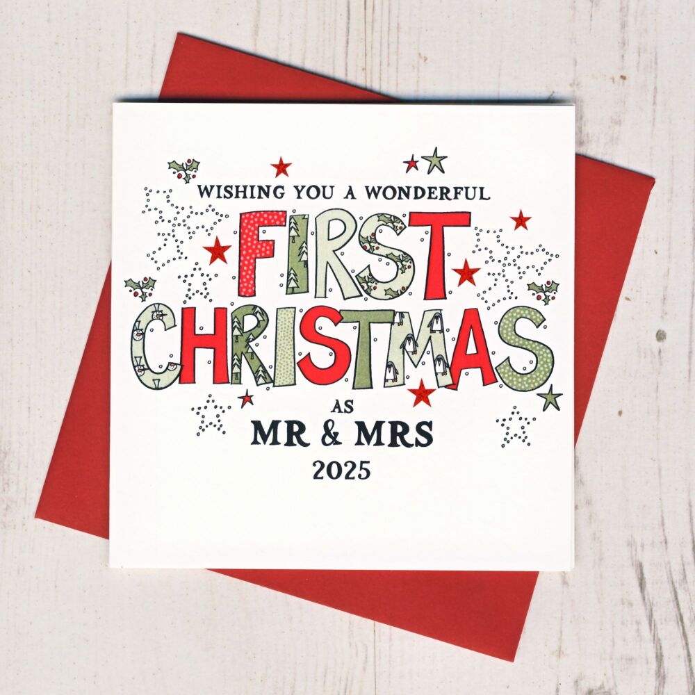 <!-- 002-->First Christmas Married Card
