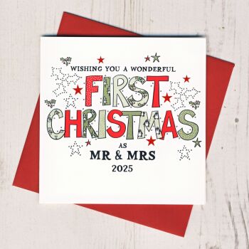 First Christmas Married Card