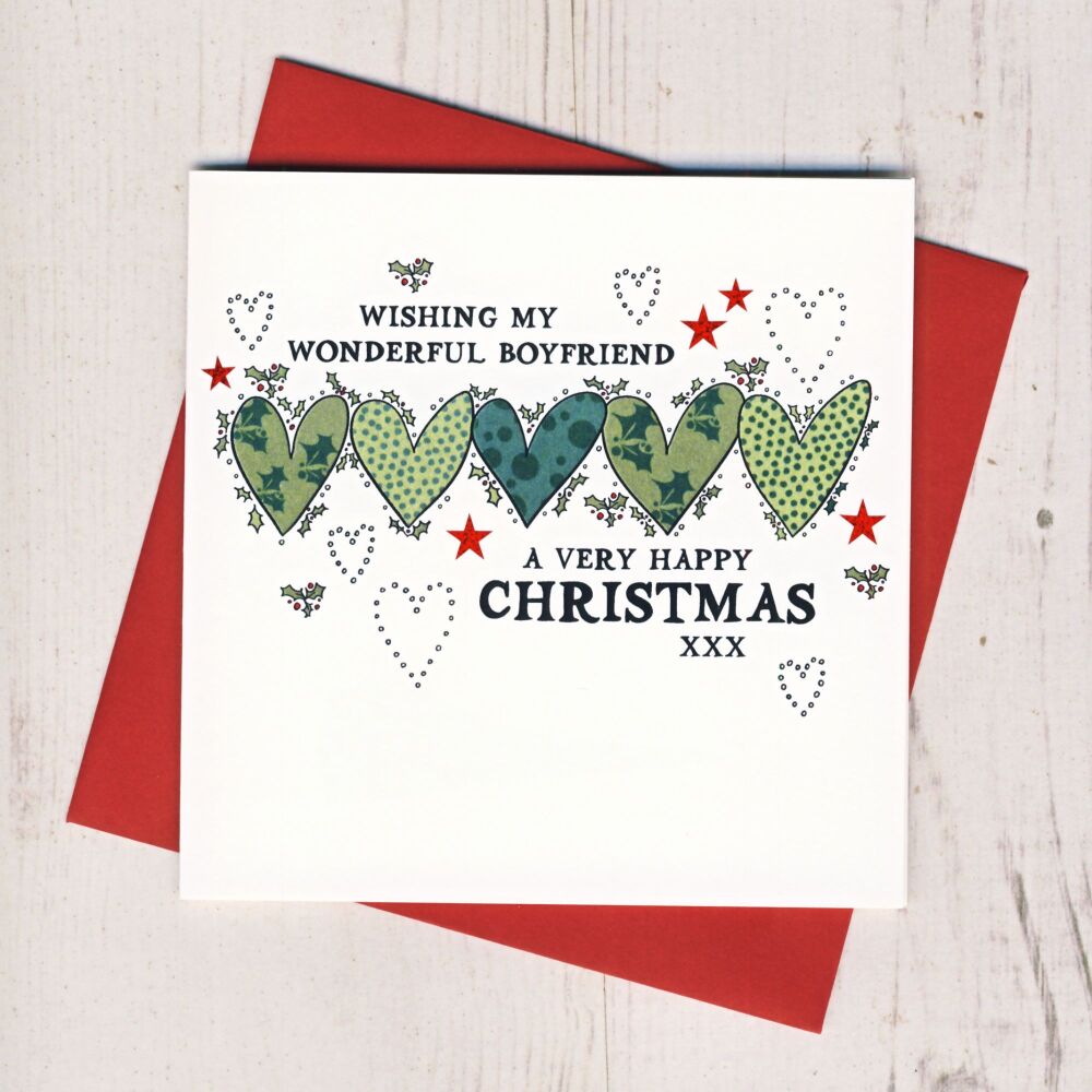 <!-- 004-->Wonderful Boyfriend Christmas Card