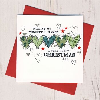 Wonderful Fiance Christmas Card