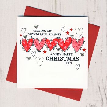 Wonderful Fiancee Christmas Card