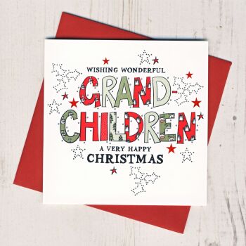 Wonderful Grandchildren Christmas Card
