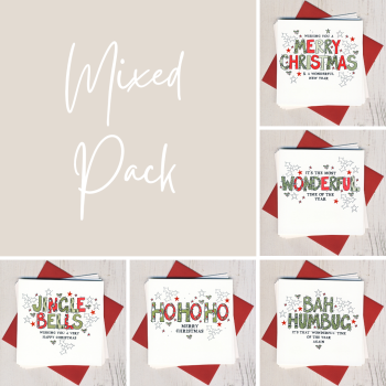 Mixed Pack of Five Christmas Cards